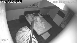 My friend's amazing parents having sex until they fall asleep hidden cam