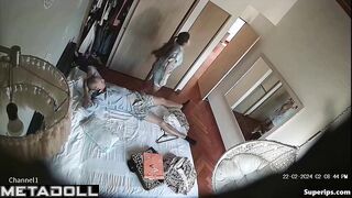 Naughty father gropes his stepdaughter