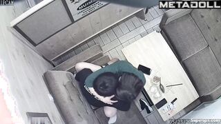Korean college couple fucks in a coffee shop