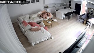 Amazing amateur Greek couple fuck in the bedroom hidden camera