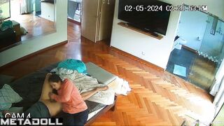 Stepdaughter gives her old dad a handjob