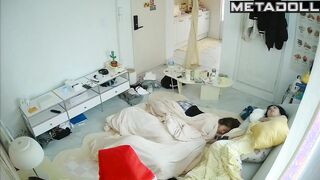 Korean couple fucks while watching a movie