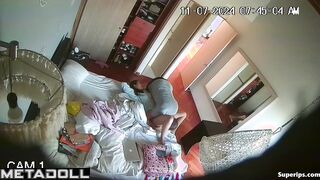 Stepdad watches his daughter masturbate