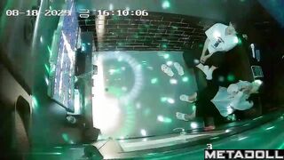 Naughty Korean couple in a karaoke room