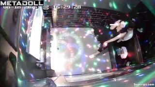 Naughty Korean couple in a karaoke room