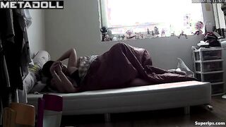 Korean college couple fucks hard