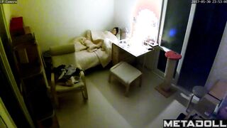 Gorgeous Korean girl masturbating on her bed