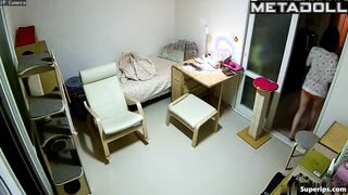 Gorgeous Korean girl masturbating on her bed