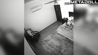 Innocent Greek brunette babysitter fingers her pussy while thinking about teen porn