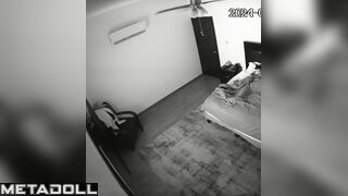 Innocent Greek brunette babysitter fingers her pussy while thinking about teen porn