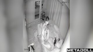 Real Canadian new couple having sex wildly in their bed live HD