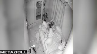 Real Canadian new couple having sex wildly in their bed live HD