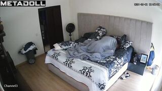 Real amateur Norwegian couple fuck wildly in their bed hidden camera