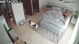 Mature Australian brunette mother fucked by her husband's boss for promotion spy cam record