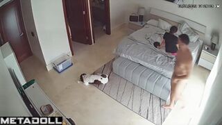 Mature Australian brunette mother fucked by her husband's boss for promotion spy cam record