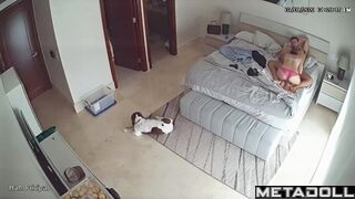 Mature Australian brunette mother fucked by her husband's boss for promotion spy cam record