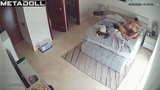 Mature Australian brunette mother fucked by her husband's boss for promotion spy cam record