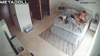 Mature Australian brunette mother fucked by her husband's boss for promotion spy cam record