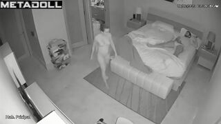 Real mature couple fuck hard in their bed hidden camera