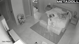 Real mature couple fuck hard in their bed hidden camera