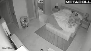 Real mature couple fuck hard in their bed hidden camera