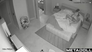 Real mature couple fuck hard in their bed hidden camera