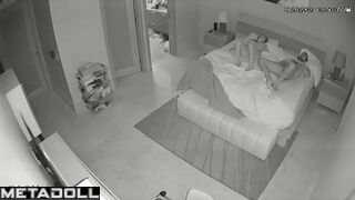 Real mature couple fuck hard in their bed hidden camera