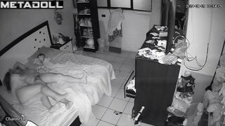 Amazing Australian married coiple having sex before going to sleep hidden camera