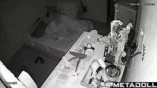 Amazing new couple having sex wildly in their bed recording