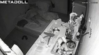 Amazing new couple having sex wildly in their bed recording