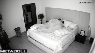 Horny Russian brunette wife likes cheating on hubby hidden camera