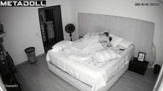 Horny Russian brunette wife likes cheating on hubby hidden camera