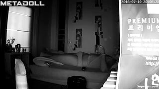 Chubby Korean girl masturbates on her bed