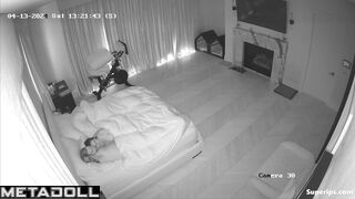 Rich British couple fucks in their bed