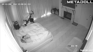 Rich British couple fucks in their bed
