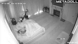 Rich British couple fucks in their bed