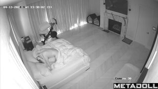 Rich British couple fucks in their bed