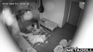 Korean couple fucks in their living room