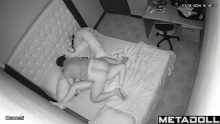 Chubby busty American brunette woman gets fucked in her sleep recording