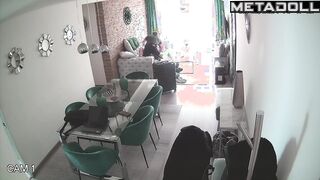 Naked Spanish brunette step-mom fucked hard in Morning recording