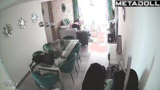 Naked Spanish brunette step-mom fucked hard in Morning recording