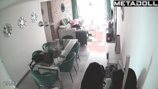 Naked Spanish brunette step-mom fucked hard in Morning recording