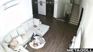 Old American brunette step-mom receives oral sex voyeur cam