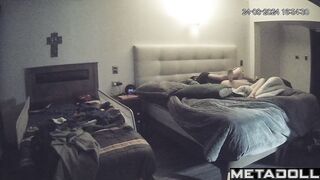 Amazing Israeli parents having sex hard in their bed hidden IP camera