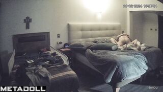 Amazing Israeli parents having sex hard in their bed hidden IP camera