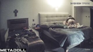 Amazing Israeli parents having sex hard in their bed hidden IP camera