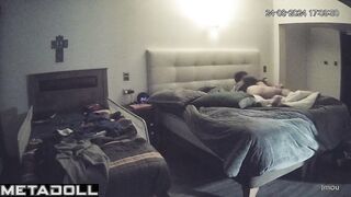 Amazing Israeli parents having sex hard in their bed hidden IP camera