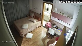 Chunky Greek brunette mother with big natural tits in sexy underwear