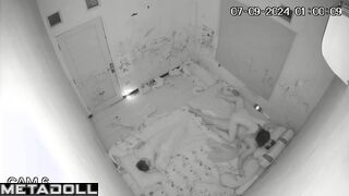 My friend's parents having sex wildly in their bed live