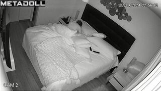 Naughty French blonde mature wife forces her husband to fuck hidden IP cam